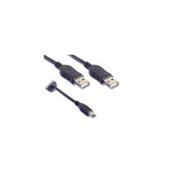 Câble Mini USB vers 2 USB...