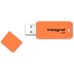 CLE USB2 8GO INTEGRAL ORANGE
