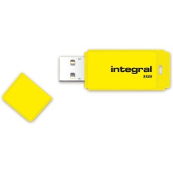 CLE USB2 8GO INTEGRAL JAUNE