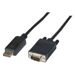 Câble 1,8m DisplayP M - VGA M