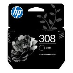 Cartouche HP 308 BK Noire – Encre originale HP pour DeskJet & Envy