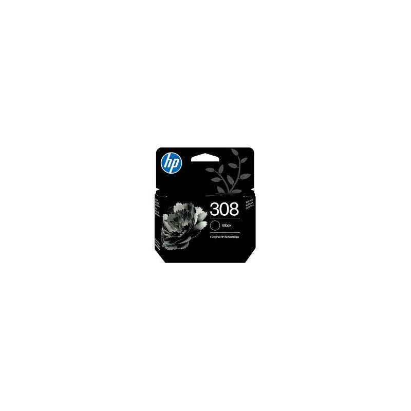 Cartouche HP 308 BK Noire – Encre originale HP pour DeskJet & Envy