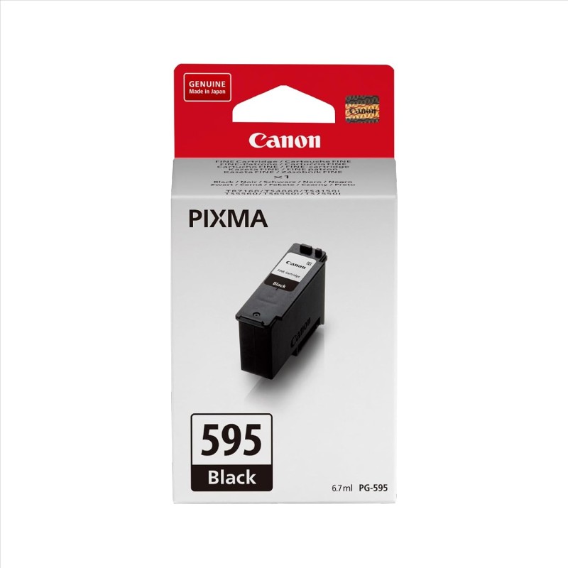 Cartouche Canon PG-595 Noire Originale – Encre pour Imprimantes PIXMA
