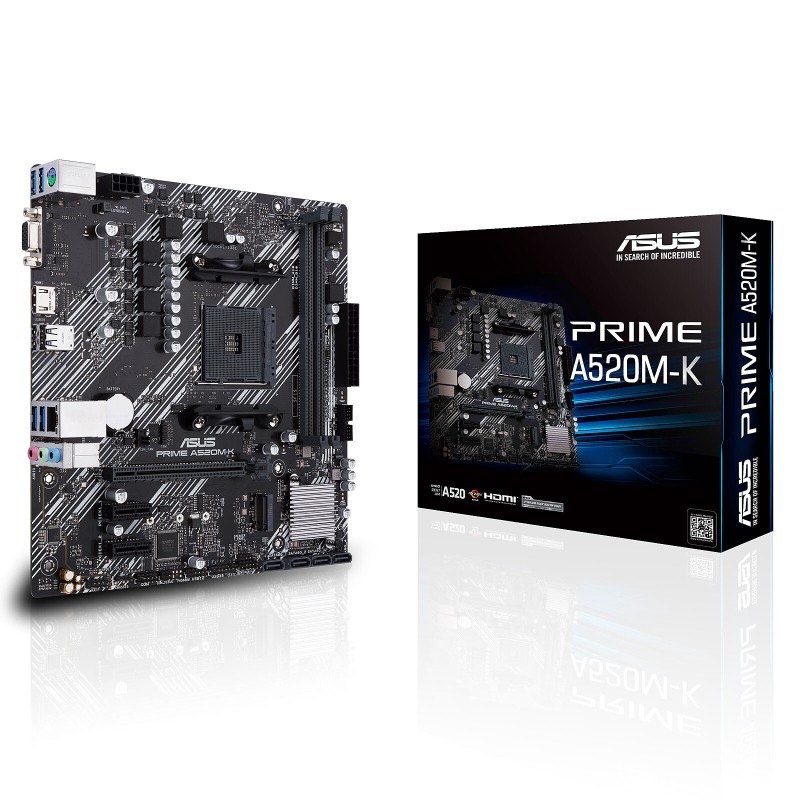 ASUS PRIME A520M-K – Carte mère AM4 micro-ATX DDR4