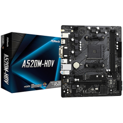 Carte mère ASRock A520M-HDV AM4 Micro-ATX DDR4 – AMD A520