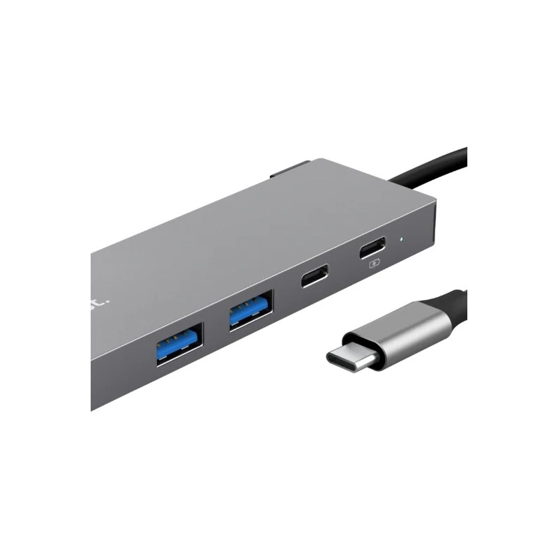 Trust Dalyx 5-en-1 – Adaptateur Multiport USB-C HDMI 4K 60 Hz
