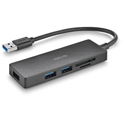 NGS iHub Reader – Hub USB 3.0 5 Ports avec Lecteurs SD et MicroSD