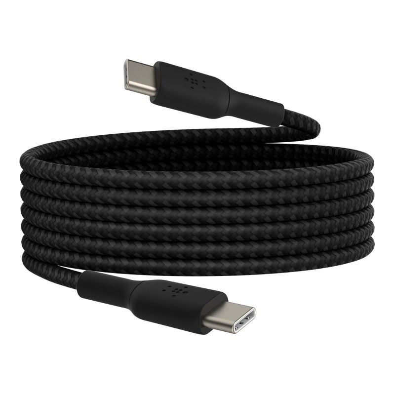 Belkin Câble USB-C vers USB-C Tressé 2 m 240 W Noir